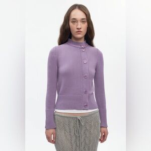 KOTN Asymmetric Button Cardigan